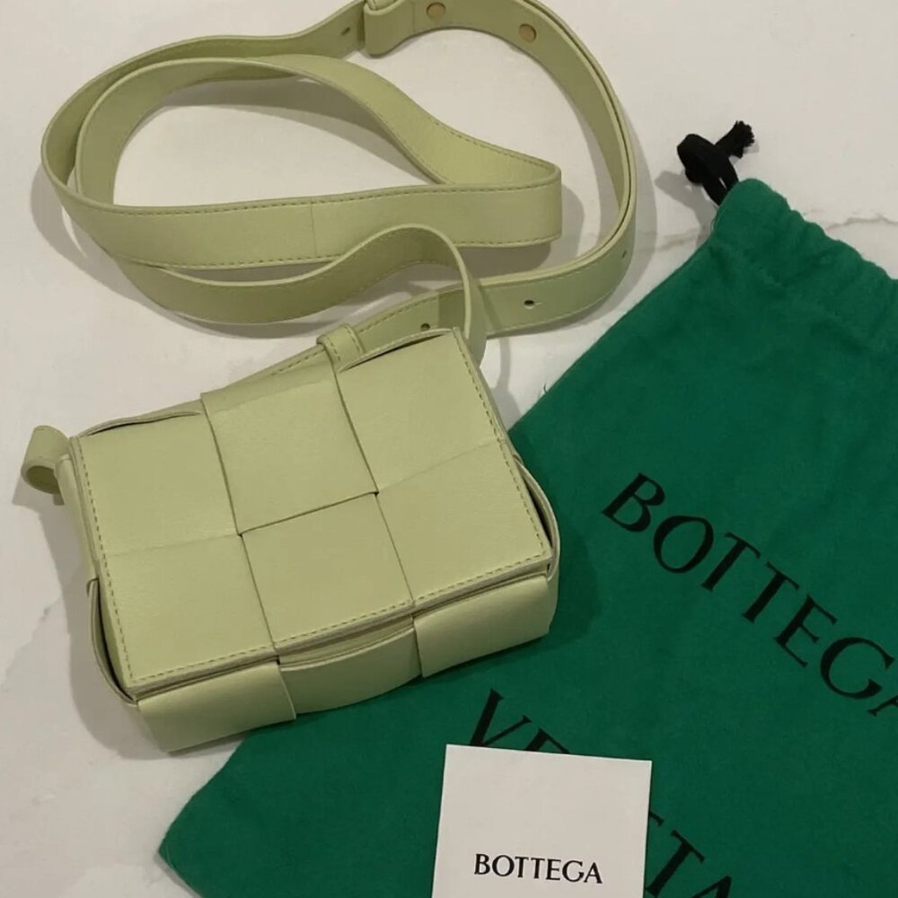 Bottega Veneta WOMENS MINI CASETTE MICRO SHOULDER BAG